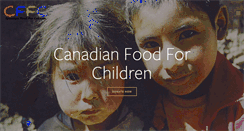 Desktop Screenshot of canadianfoodforchildren.net